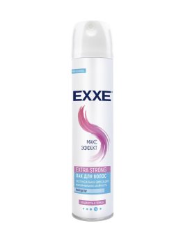 Лак для укладки волос Exxe EXTRA STRONG экстрасильная фиксация для всех типов волос блеск 300 мл