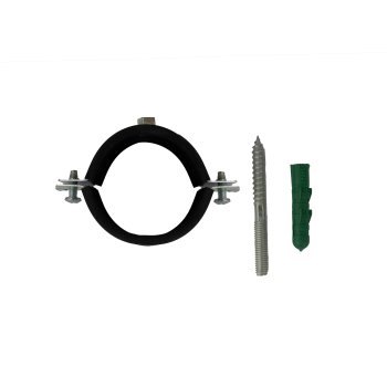 Хомут с дюбелем и шурупом MasterProf d2" 1 шт цвет хром