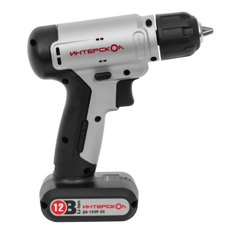 Дрель-шуруповерт аккумуляторная Интерскол МС ДА-12ЭР 20 СМАРТ-Д Li-lon 12В 2x1,3Ач 20Нм