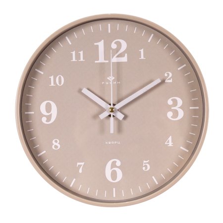 Часы настенные  Классика Ø19,5см цвет бежевый