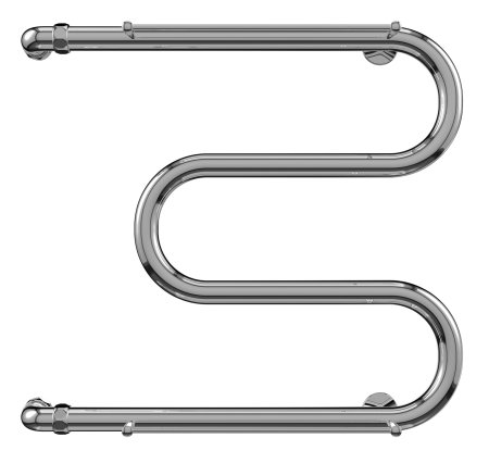 Полотенцесушитель ТЭРА с полкой 1" водяной 500х532 мм М-образный хром Полотенцесушитель ТЭРА с полкой 1" водяной 500х532 мм М-образный хром