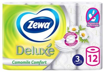 Бумага туалетная Zewa Deluxe 12шт