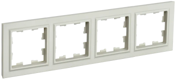 Рамка IEK Brite 4 поста, цвет бежeвый, арт. BR-M42-K10