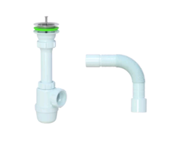 Сифон Akvater для кухни 1 1/2" 40 мм 800 мм без перелива