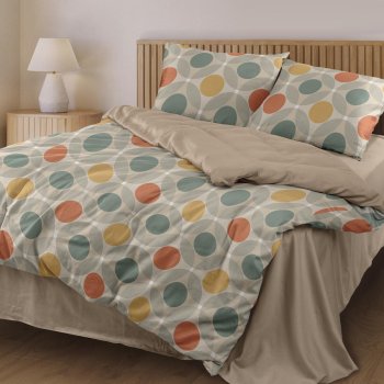 Комплект постельного белья Кэрос двуспальный бязь коричневый