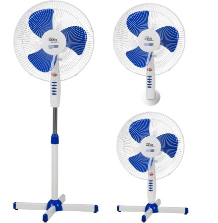 Вентилятор бытовой настольный Making Оasis everywhere 35Вт бело-синий