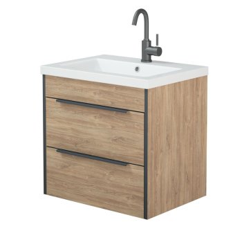 Тумба подвесная Форест 55х60х44см цвет дуб канзас коричневый