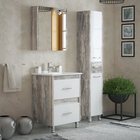 Тумба напольная Верона 85х65х45см цвет антик