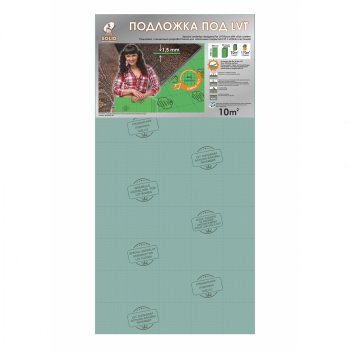 Подложка для напольных покрытий для плитки ПВХ (SPC) гармошка пенополистирол 1,5 мм