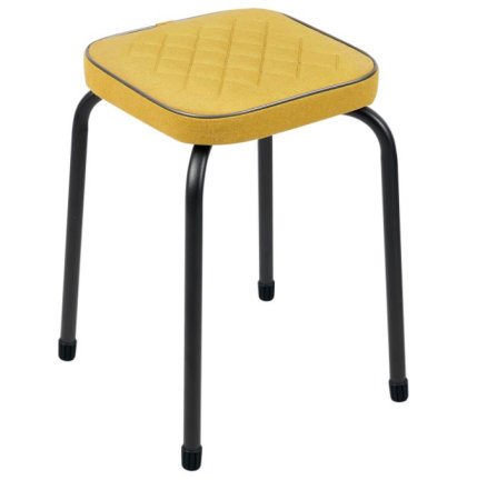 Табурет ТФ06/ГЧ горчичный, форма квадрат 32х47 см