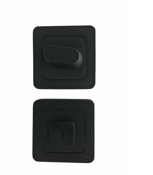 Накладка сантехническая квадратная Code Deco WC-2207-BLM цвет черный матовый