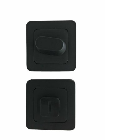 Накладка сантехническая квадратная Code Deco WC-2207-BLM цвет черный матовый