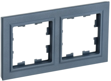 Рамка IEK Brite 2 поста, цвет маренго, арт. BR-M22-K35