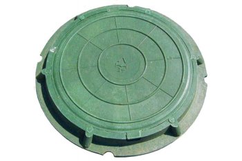 Люк канализационный тип Л 765/625/70/30 мм зеленый