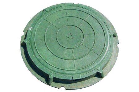Люк канализационный тип Л 765/625/70/30 мм зеленый