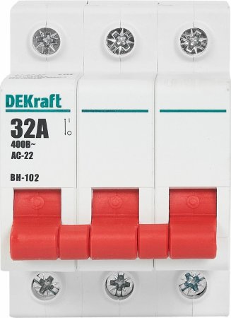 Выключатель нагрузки Dekraft ВН-102 3P 32А