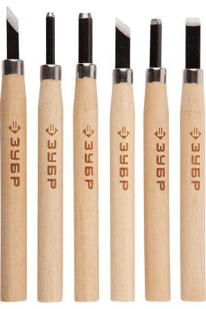 Набор резцов по дереву 13 мм Зубр Эксперт 6 шт