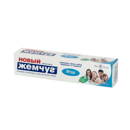 Паста зубная Новый жемчуг Фтор 50мл
