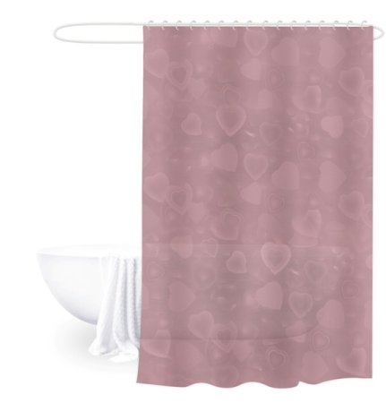 Штора для ванной  Селфи Сиена 180х180см полиэтилен цвет красный