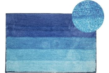 Коврик для ванной комнаты Полоска 50х80см цвет голубой