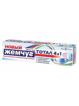 Паста зубная Новый жемчуг Тотал 100мл