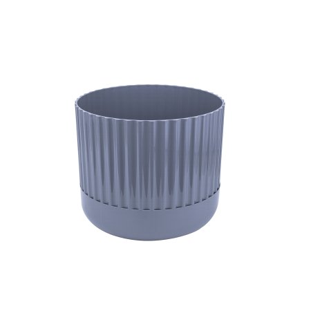 Кашпо с поддоном Эффект 4,5л Ø20см светло-серый