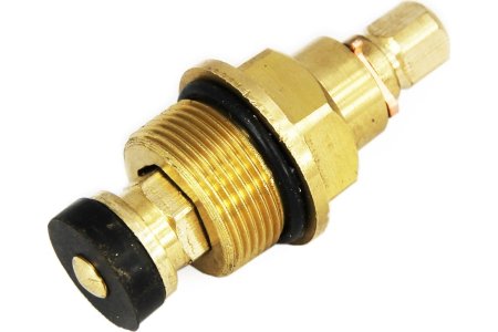 Кран-букса резиновая короткая М18 1/2" цвет желтый