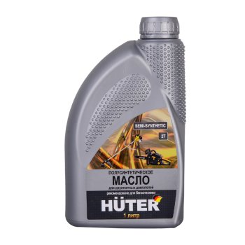 Масло моторное 2-х тактное HUTER полусинтетическое 1л