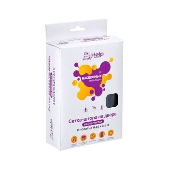 Сетка москитная для двери крепежная лента /магниты Help