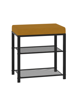 Банкетка с сиденьем 2-х ярусная Торонто13S 49х 47х 30см цвет черный Банкетка с сиденьем 2-х ярусная Торонто13S 49х 47х 30см цвет черный