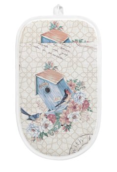 Прихватка-рукавица История открыток 25х17 см 1шт бежевый