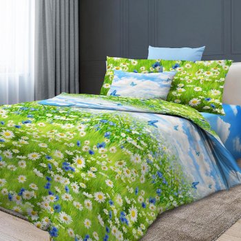 Комплект постельного белья Русское поле полутороспальный бязь микс