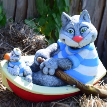 Садовая фигура Христофор и Матраскин 27см