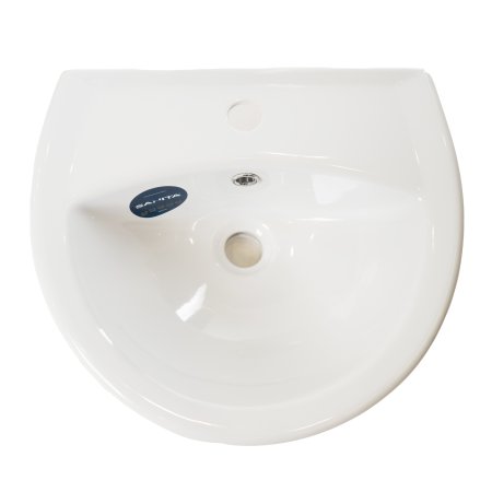 Раковина Sanita Аттика фарфор 475мм полукруглая цвет белый