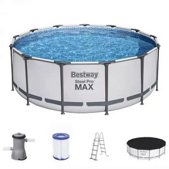 Бассейн каркасный Bestway Steel Pro Max 396х396х122см 12690л