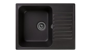 Мойка врезная Ulgran-202-308 искусственный камень 49х64х19см черный Мойка врезная Ulgran-202-308 искусственный камень 49х64х19см черный