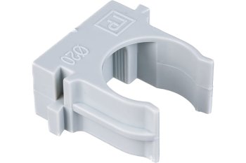 Держатель для труб 20 мм Промрукав серый уп.100шт. арт.PR.02720