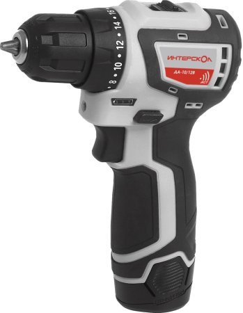 Дрель-шуруповерт аккумуляторная Интерскол ДА-10/12В Li-lon 12В 2x2Ач 36Нм