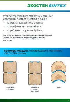 Межвенцовый утеплитель 15м 100х30мм
