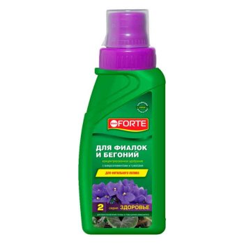 Удобрение минеральное комплексное Bona Forte Здоровье фиалок и бегоний 285мл