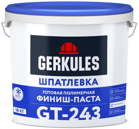 Шпатлевка Геркулес ФИНИШ-паста GT-243 белая 18 кг