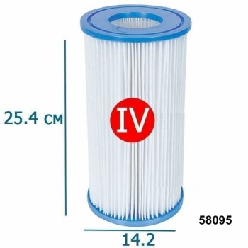 Фильтр картридж Bestway тип IV 25,4хØ14,2см