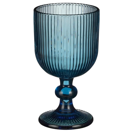 Набор бокалов для вина Blue цвет синий 370мл 4шт
