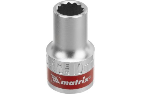 Головка торцевая для ключ-трещеток Matrix 10мм 1/2 Головка торцевая для ключ-трещеток Matrix 10мм 1/2