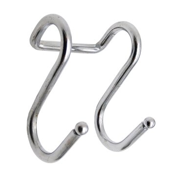 Крюк CWJ211D двойной цельный цвет хром 10см 100 мм 1 шт