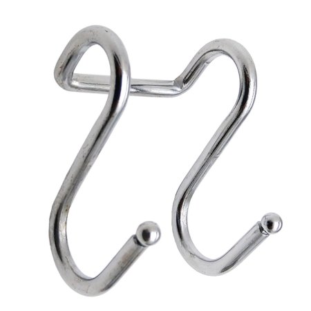 Крюк CWJ211D двойной цельный цвет хром 10см 100 мм 1 шт