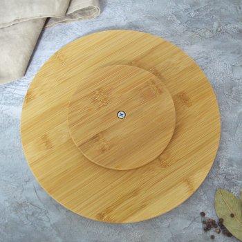 Блюдо Вращающееся 23см цвет коричневый