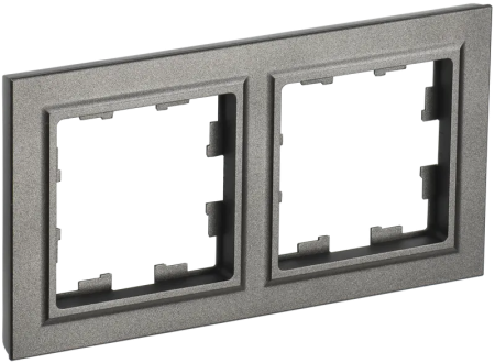 Рамка IEK Brite 2 поста, цвет шампань, арт. BR-M22-K37