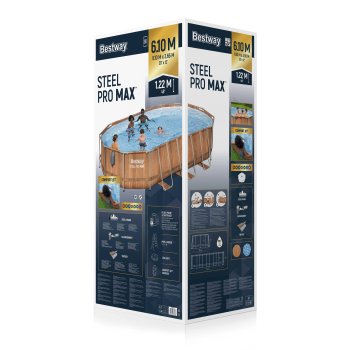 Бассейн каркасный Bestway Steel Pro Max 610х366х122см 20241л