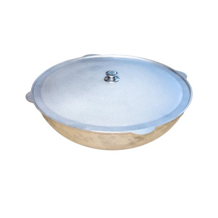 Казан для плова с крышкой круглое дно 60,5х56х25 см 4,5 мм 28л